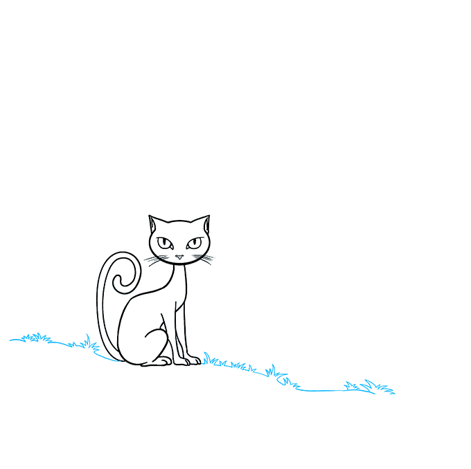 Cách vẽ một con mèo đen mới nhất 2021 - Vẽ.vn